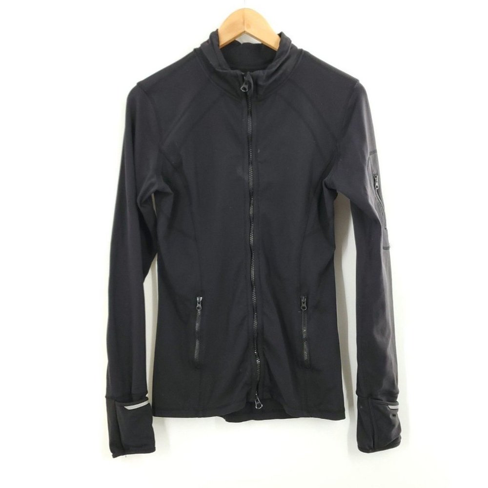 JOIA Women's Black Zip Up Sweater Size M